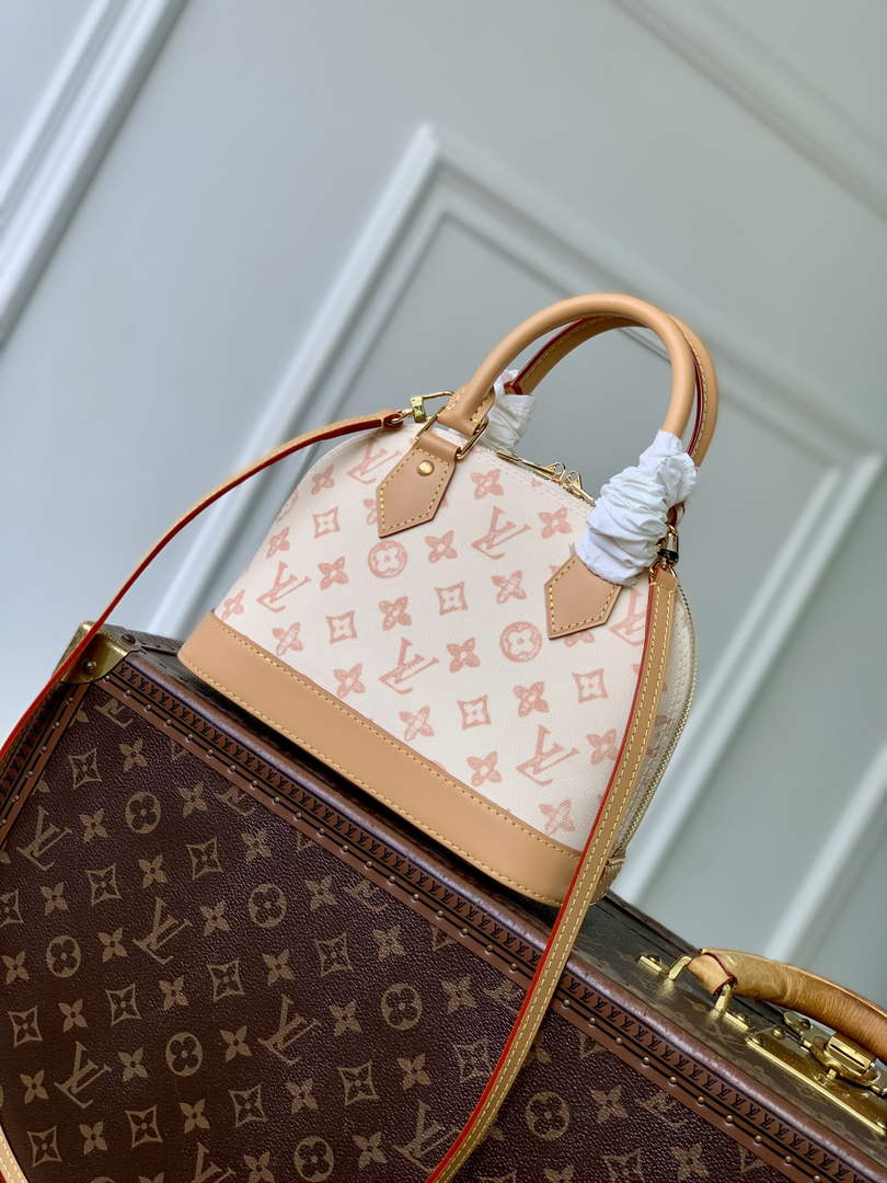 Louis Vuitton Alma BB M27525 Beige Coated canvas Gold Hardware - Default Title - View 4