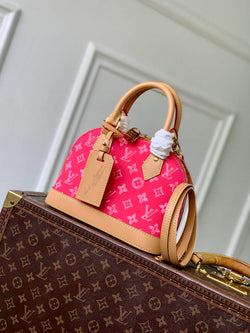 Louis Vuitton Alma BB M28272 Plum Coated canvas Gold Hardware - Default Title - View 1
