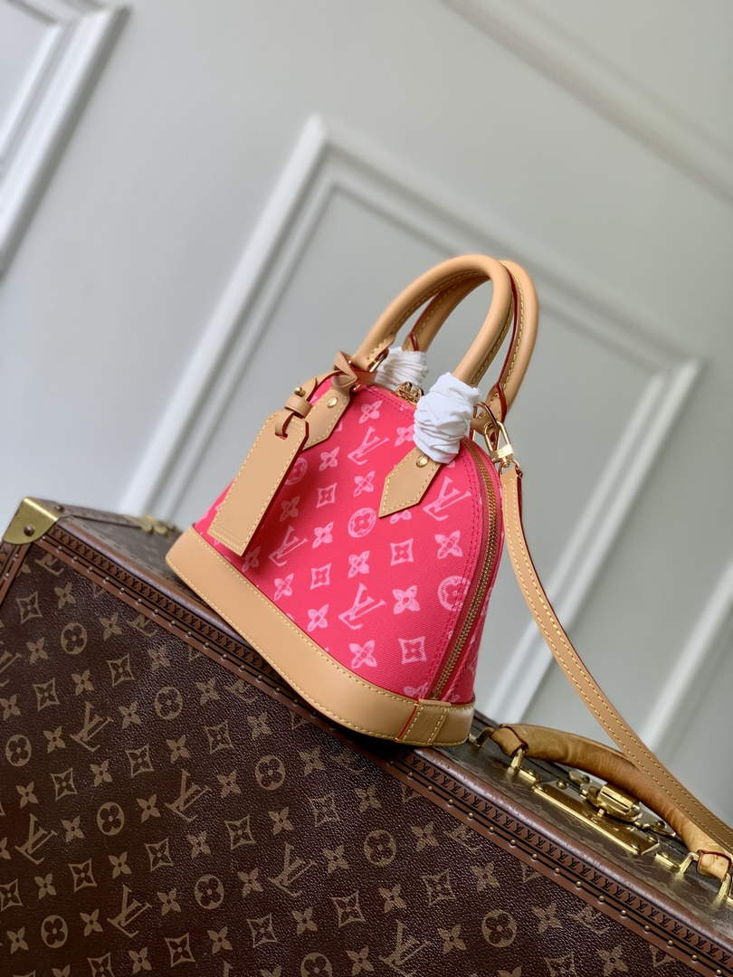 Louis Vuitton Alma BB M28272 Plum Coated canvas Gold Hardware - Default Title - View 3