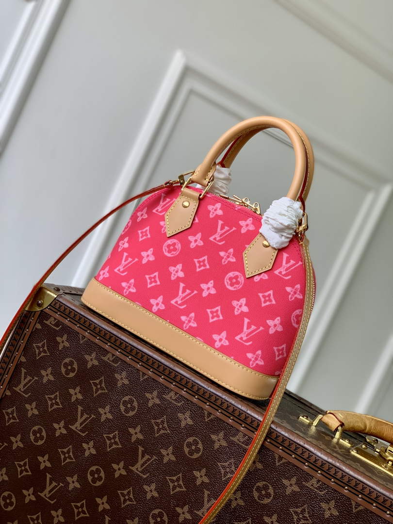 Louis Vuitton Alma BB M28272 Plum Coated canvas Gold Hardware - Default Title - View 2