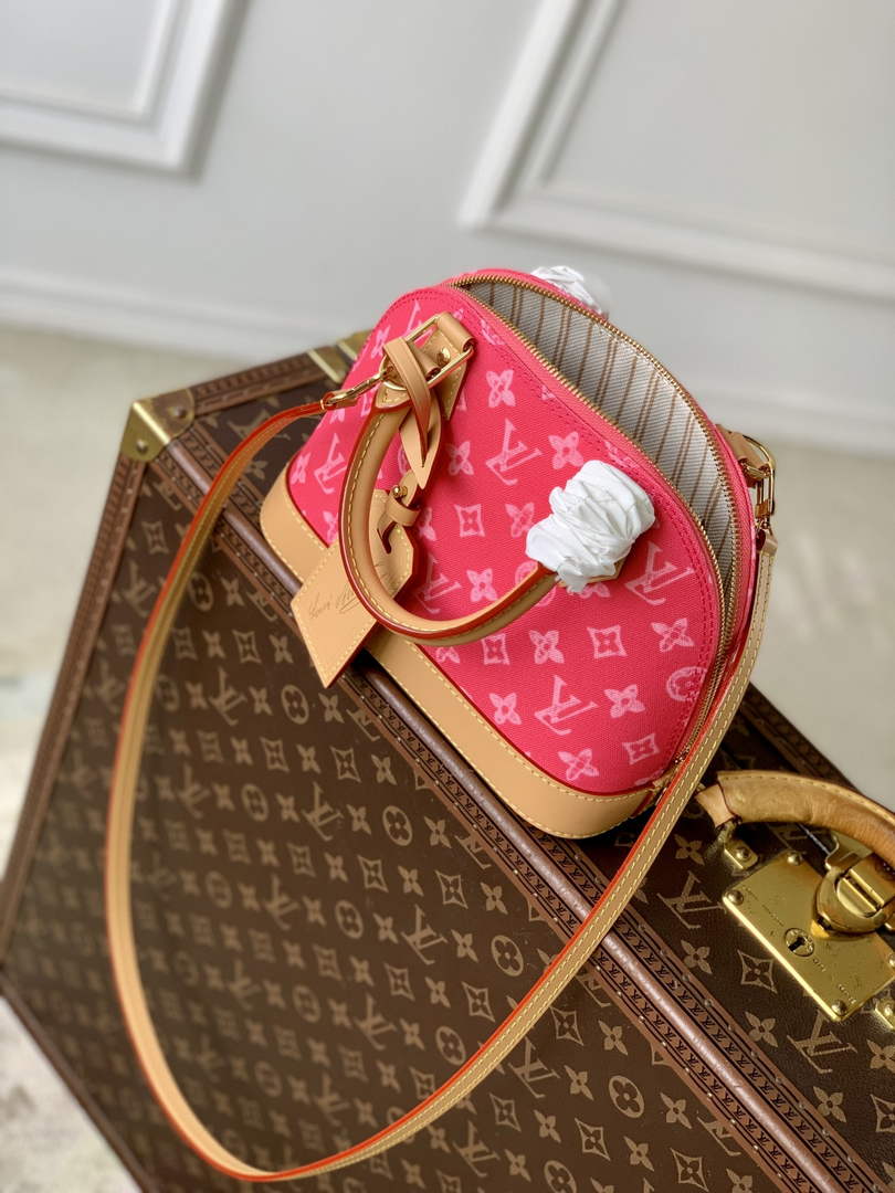 Louis Vuitton Alma BB M28272 Plum Coated canvas Gold Hardware - Default Title - View 9