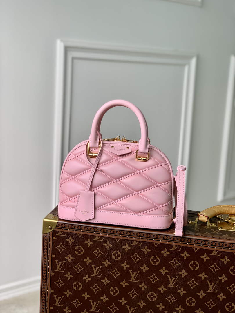 Louis Vuitton Alma BB M23666 Pink Lamb leather Gold Hardware - Default Title - View 1