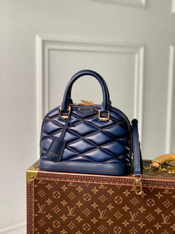 Louis Vuitton Alma BB M23666 Navy Blue Lamb leather Gold Hardware - Default Title - View 1