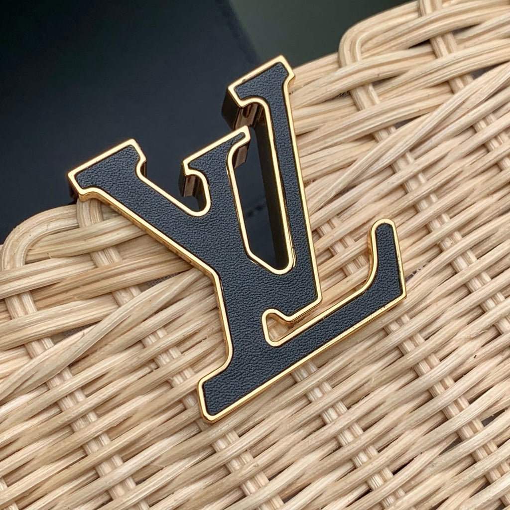 Louis Vuitton Capucines BB Bag, M14366 Black Rattan and cowhide leather - Default Title - View 8