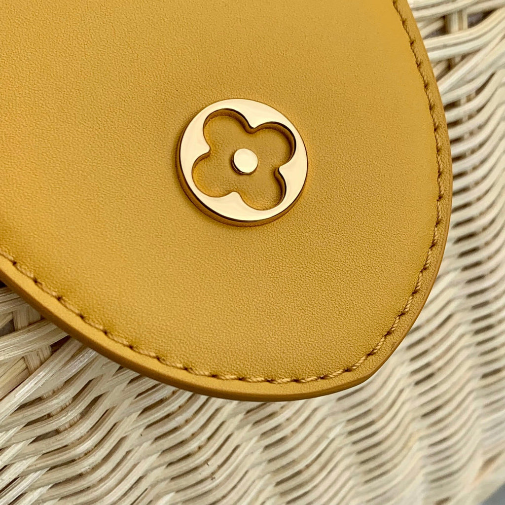 Louis Vuitton Capucines BB Bag, M24976 Yellow Rattan and cowhide leather - Default Title - View 6