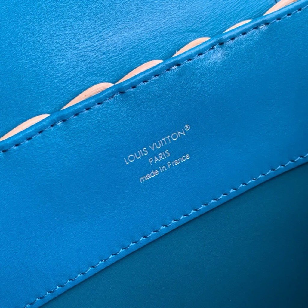 Louis Vuitton Capucines BB Bag, N88126 Blue Crocodile and Rattan - Default Title - View 8