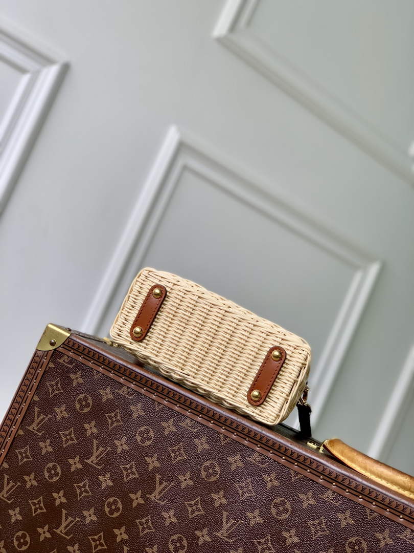 Louis Vuitton Capucines Mini Bag, M11798 Brown Crocodile and Rattan - Default Title - View 4