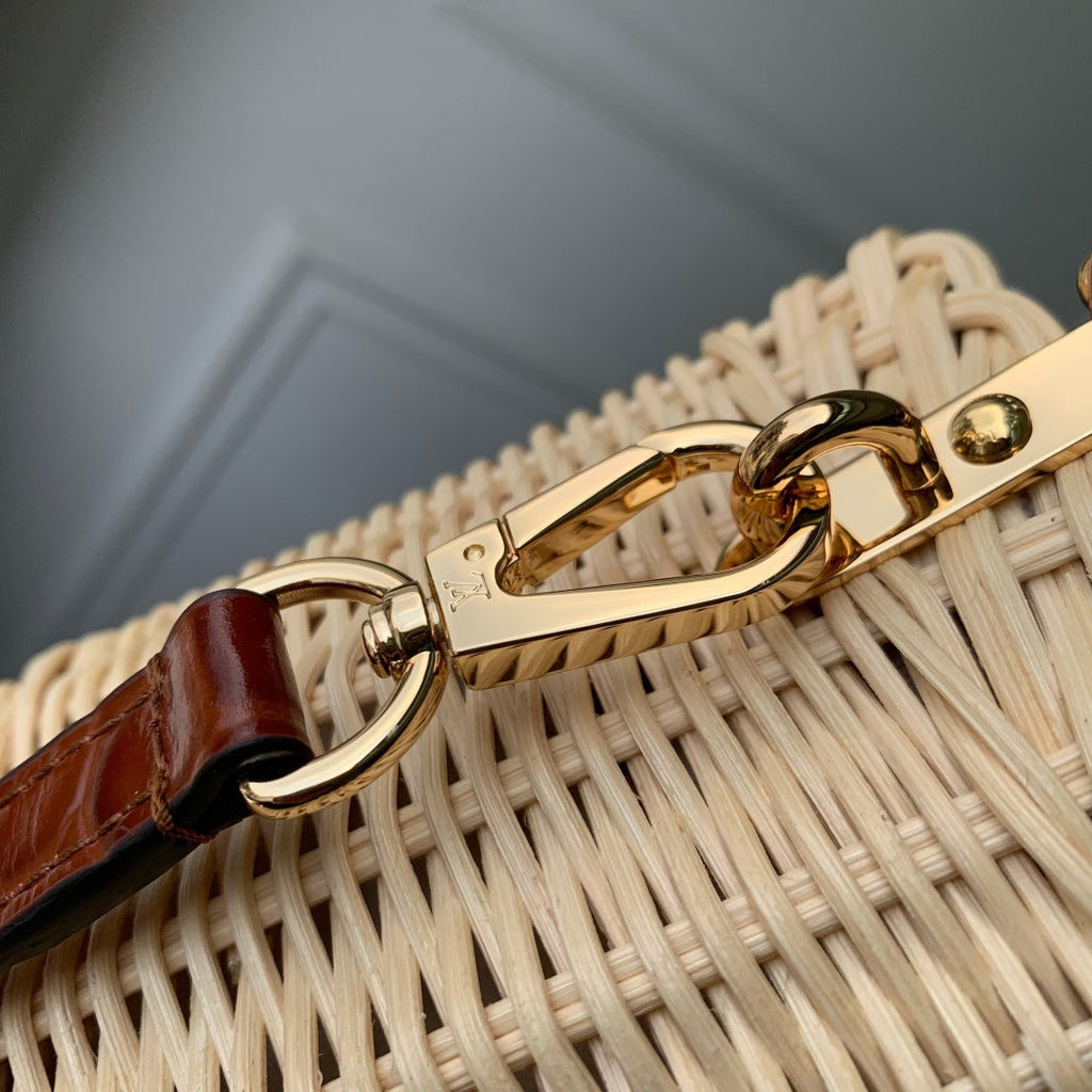Louis Vuitton Capucines Mini Bag, M11798 Brown Crocodile and Rattan - Default Title - View 7