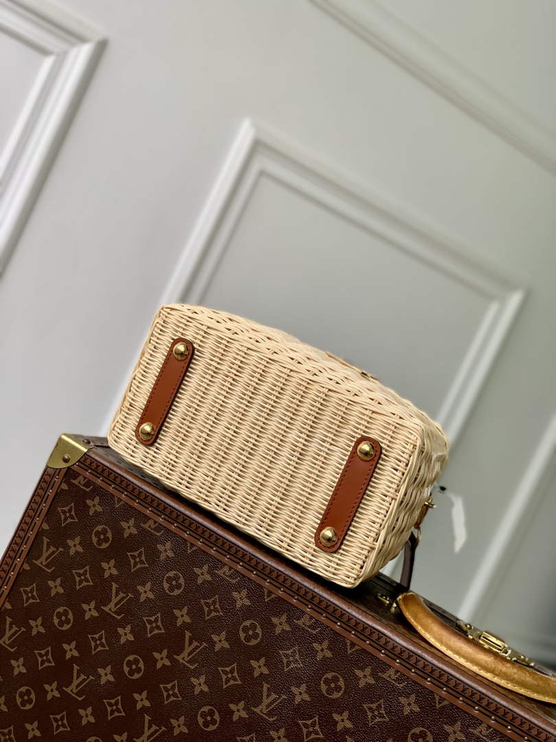 Louis Vuitton Capucines BB Bag, N88126 Brown Crocodile and Rattan - Default Title - View 4