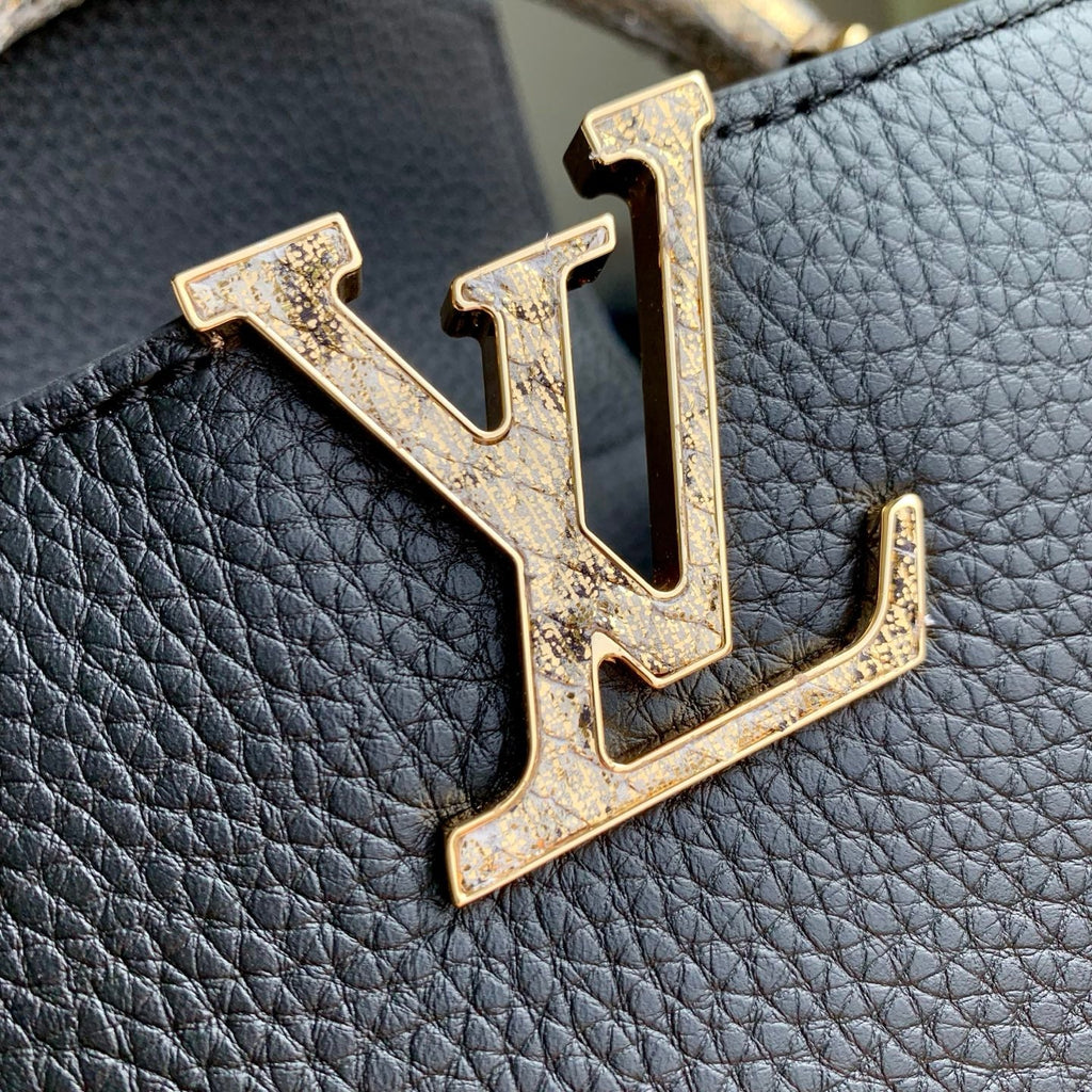 Louis Vuitton Capucines BB Bag, N89369 In Black Taurillon Leather - Default Title - View 7