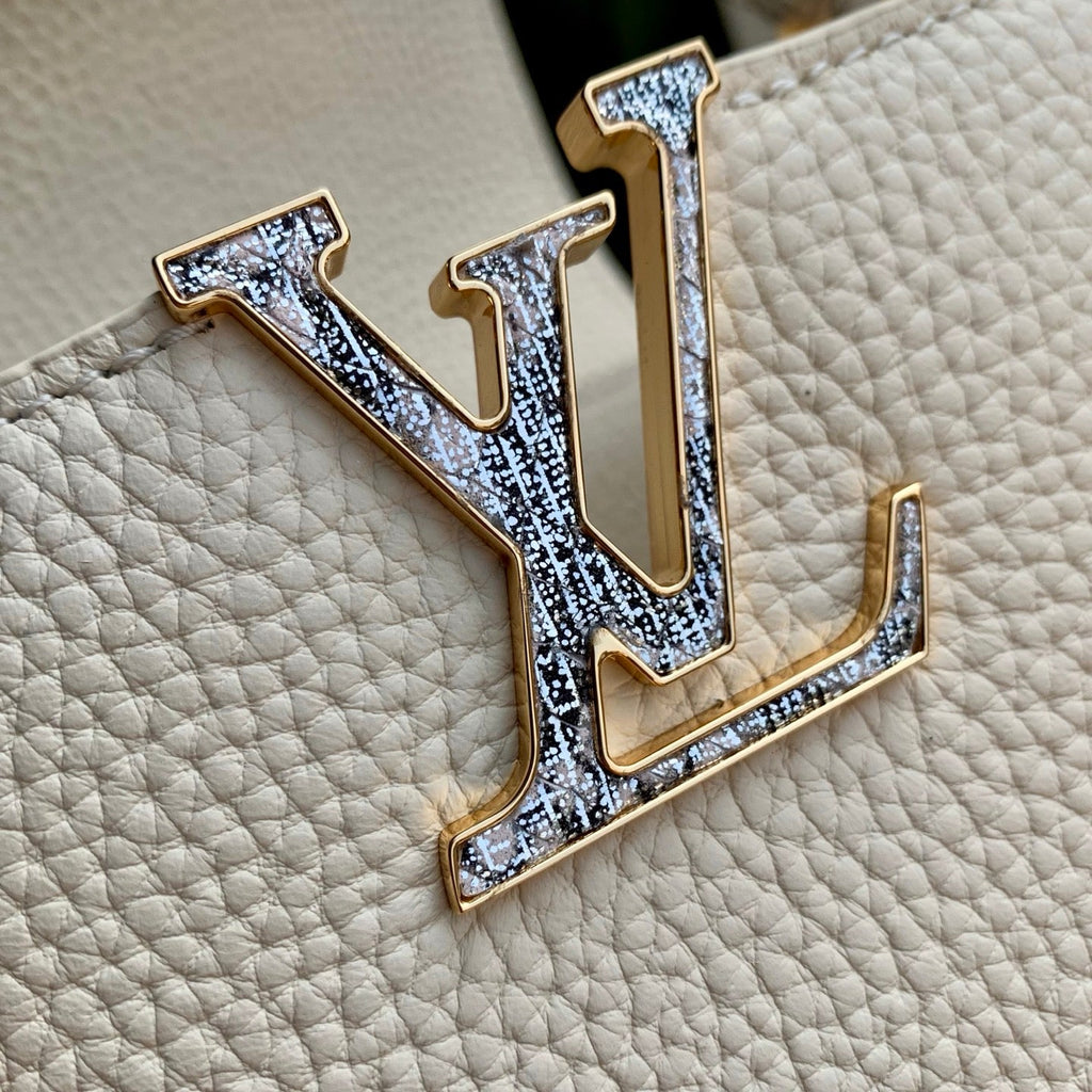 Louis Vuitton Capucines BB Bag, N89369 In Beige Taurillon Leather - Default Title - View 5