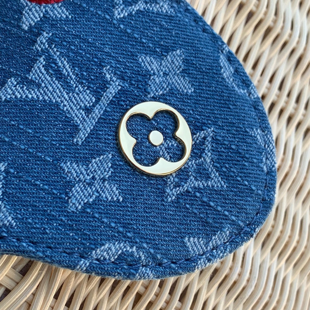Louis Vuitton Capucines BB Bag, M26025 Washed Blue Rattan and denim - Default Title - View 7