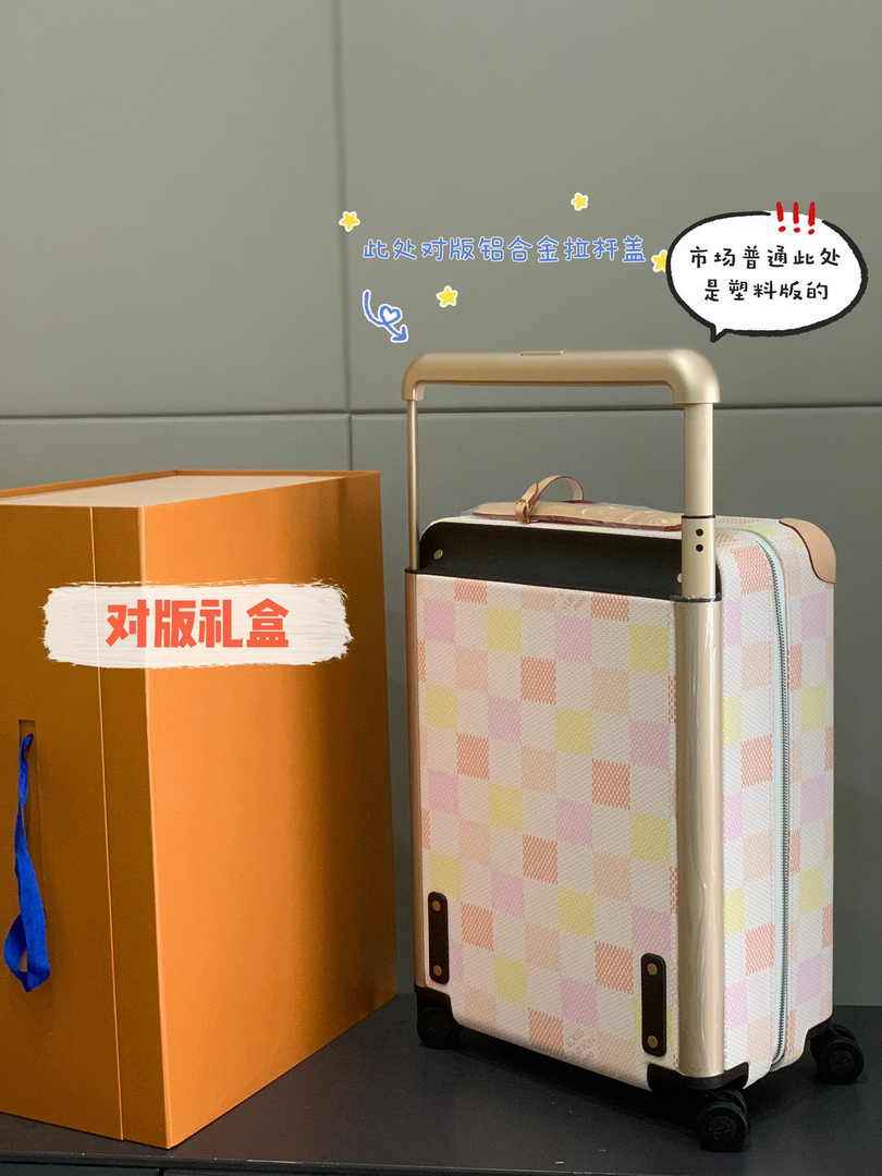 Louis Vuitton HORIZON 55 N40741 Peach Damierlicious coated canvas - Default Title - View 3