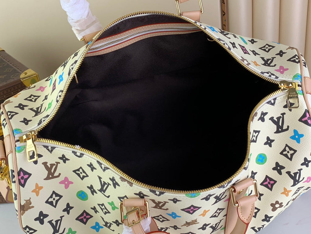 Louis Vuitton Keepall Bandoulière 45 M25233 Vanilla Monogram Canvas