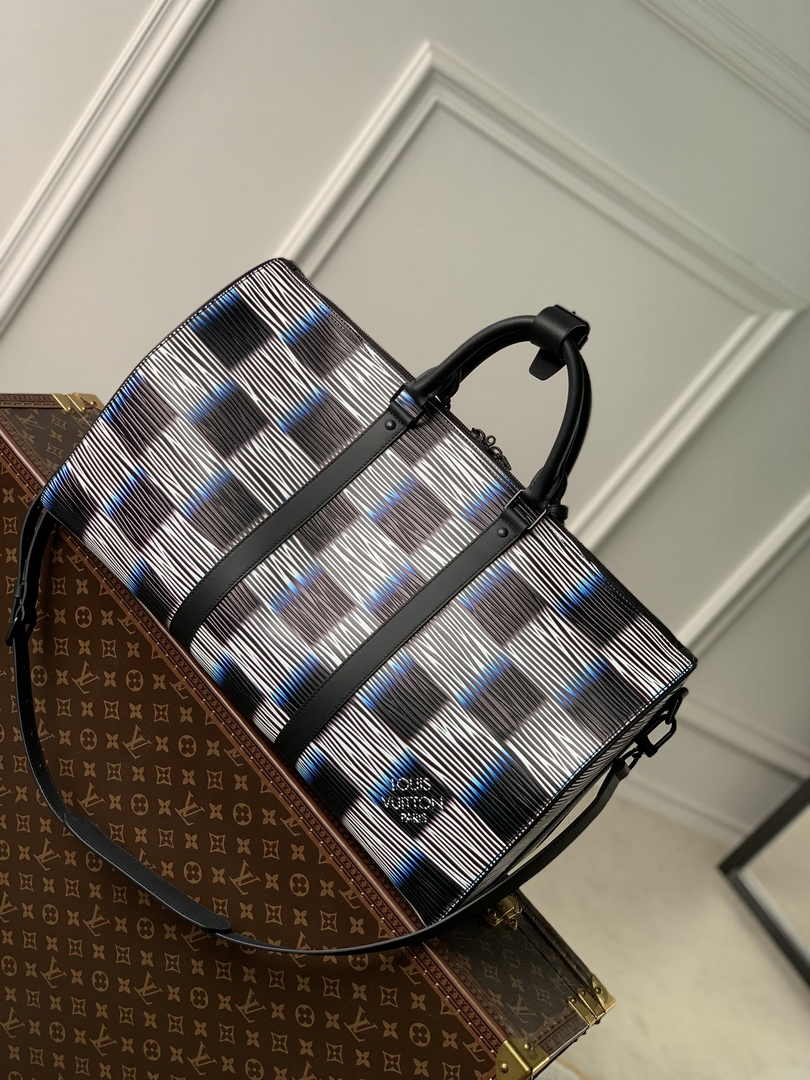 Louis Vuitton Keepall Bandouliere 50 Bag M23771 Blue Moon Leather