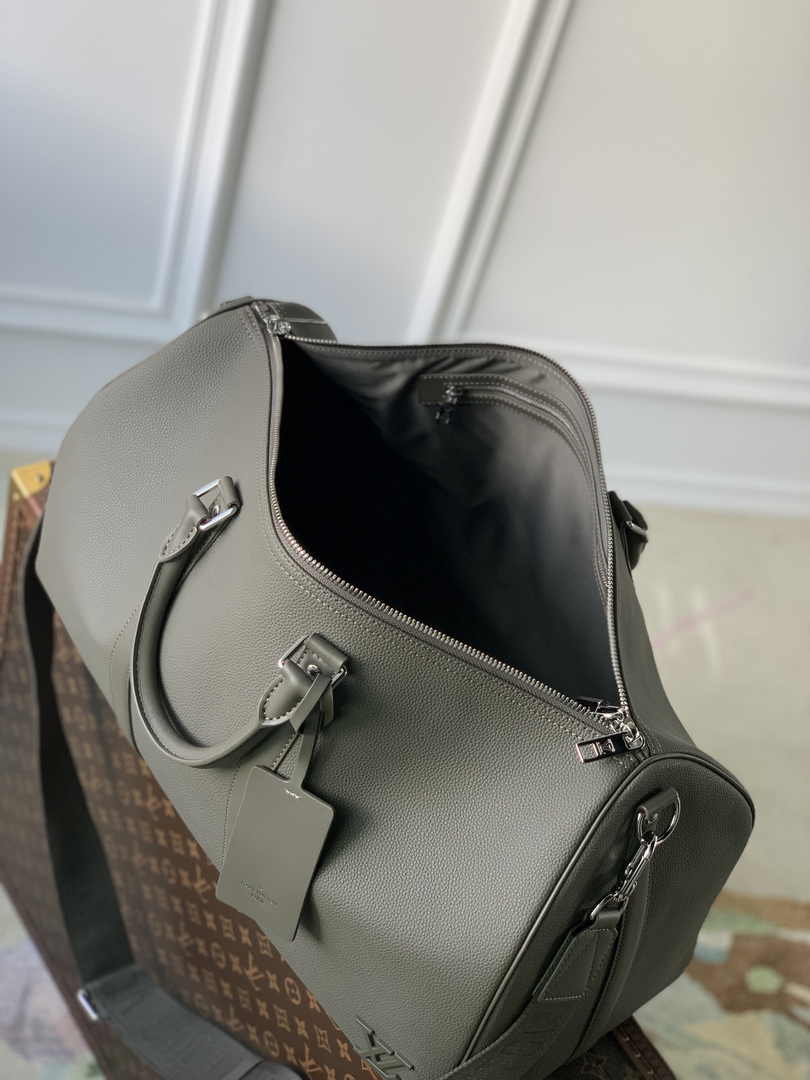 Louis Vuitton Keepall Bandouliere 50 Bag M21536 Khaki Leather