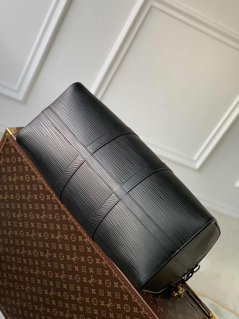 Louis Vuitton Keepall Bandouliere 50 Bag M23721 Black Epi Leather