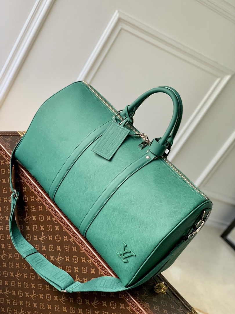 Louis Vuitton Keepall Bandouliere 50 Bag M22609 Green Leather