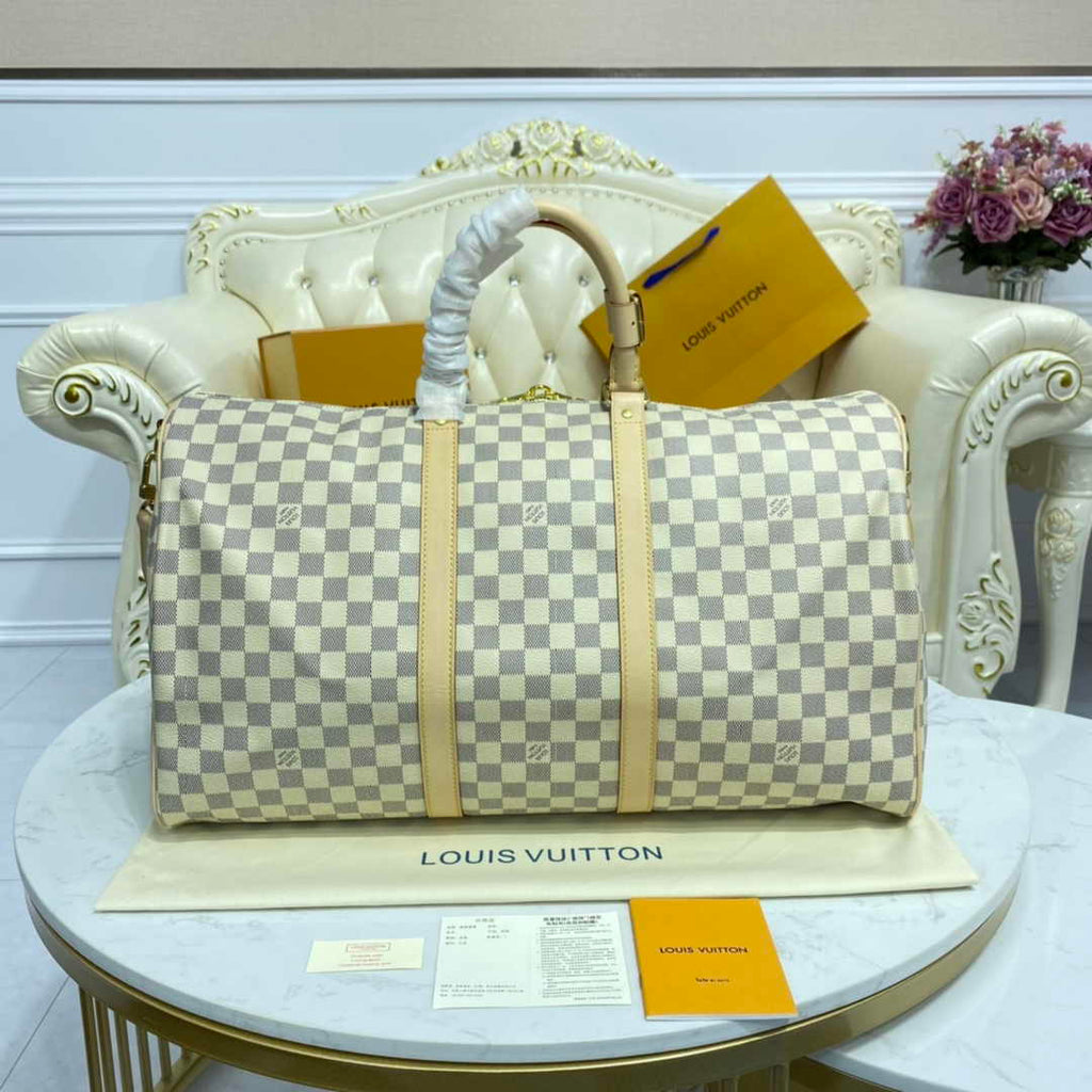 Louis Vuitton Keepall Bandoulière 50 M41416 White