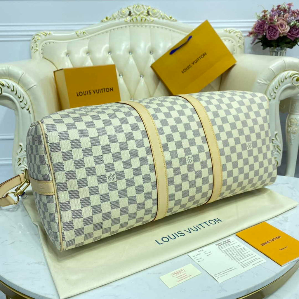 Louis Vuitton Keepall Bandoulière 50 M41416 White