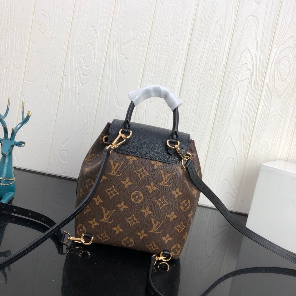 Louis Vuitton LV M45516 Montsouris BB Backpack Monogram Black