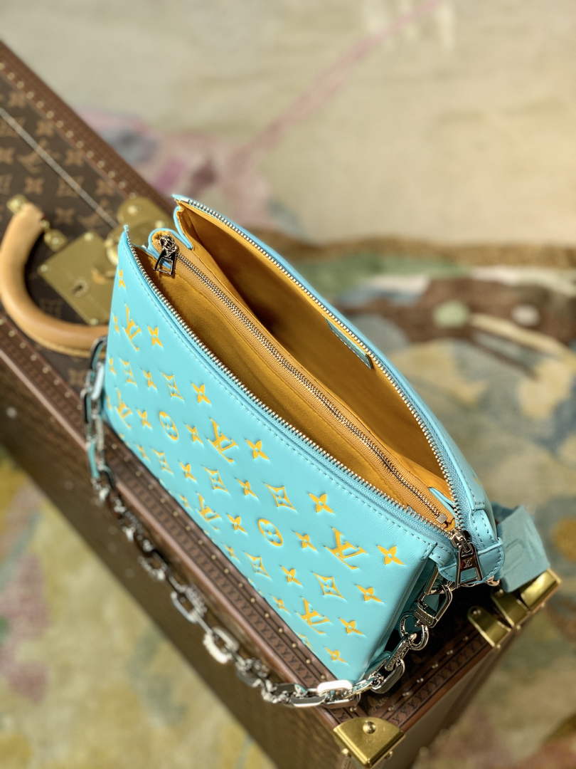 Louis Vuitton LV M59398 Coussin PM Handbags Light Blue - Default Title - View 8