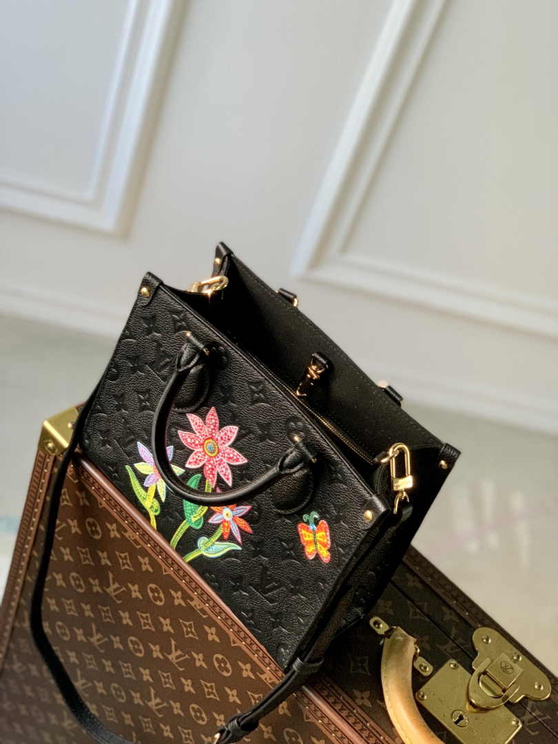Louis Vuitton LV x YK OnTheGo PM Bag M21732 Black Leather - Default Title - View 8