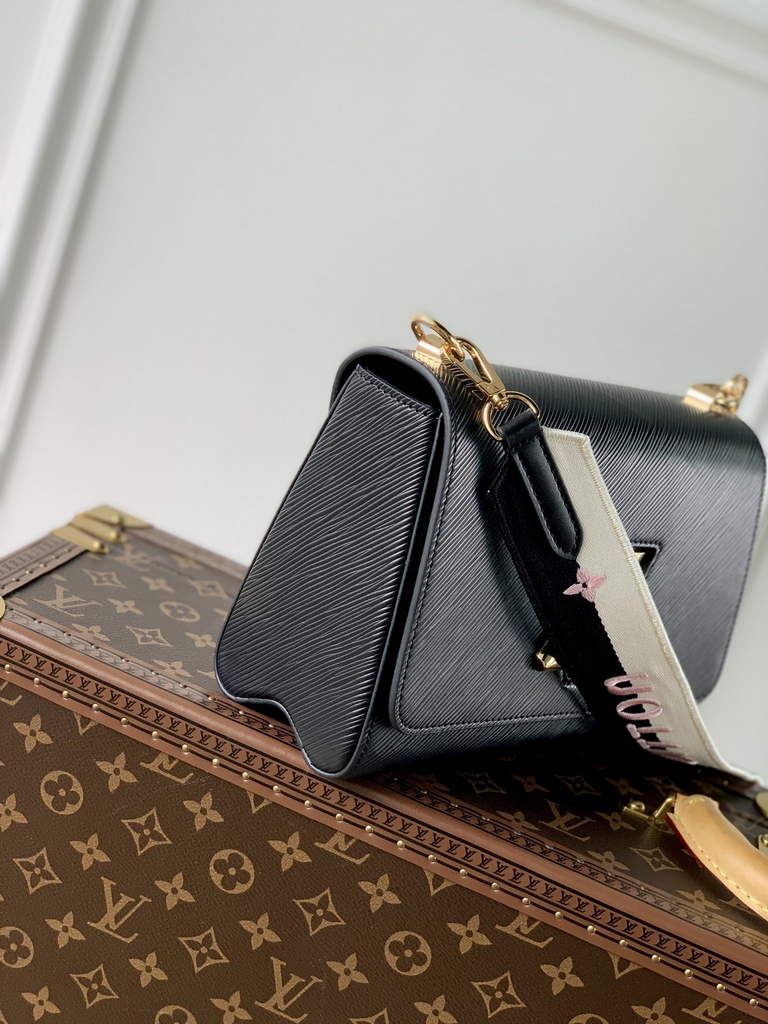 Louis Vuitton M20680 Twist MM Bag Epi Leather Black - Default Title - View 3
