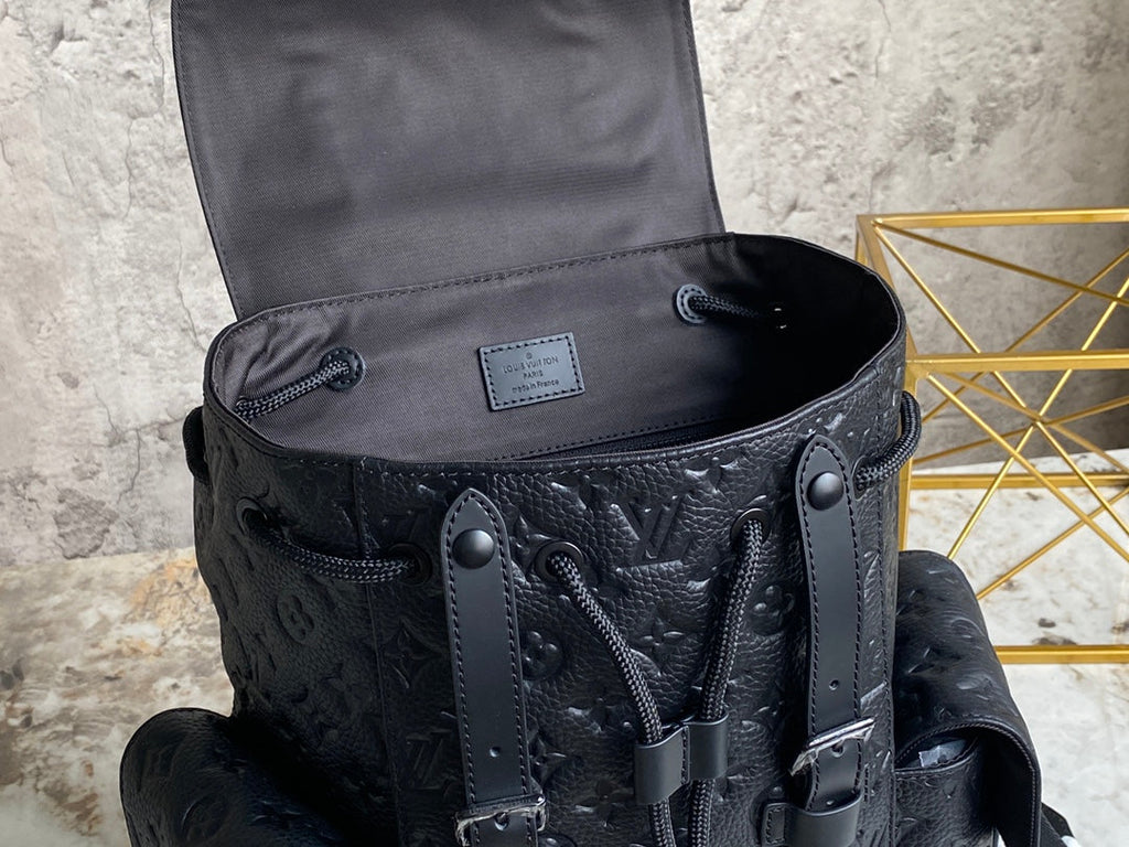 Louis Vuitton M20899 Christopher Backpack PM Leather Black - 32 x 39 x 12 cm / Monogram canvas - View 8