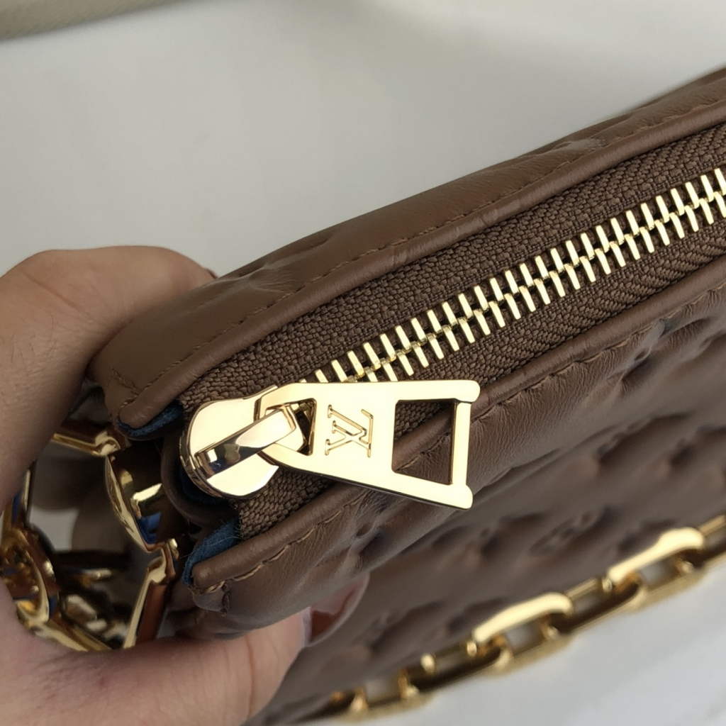 Louis Vuitton M21263 Coussin PM Handbag Lambskin Taupe - Default Title - View 6