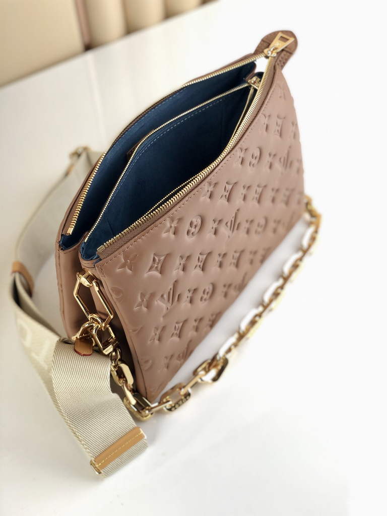 Louis Vuitton M21263 Coussin PM Handbag Lambskin Taupe - Default Title - View 8
