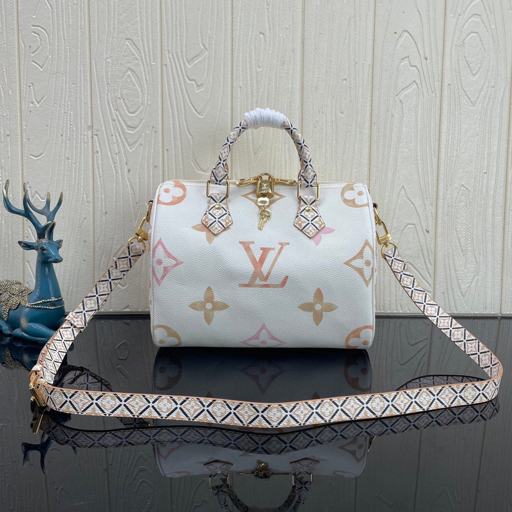 Louis Vuitton M22987 Speedy Bandoulière 25 Bag Monogram canvas Beige - Default Title - View 1