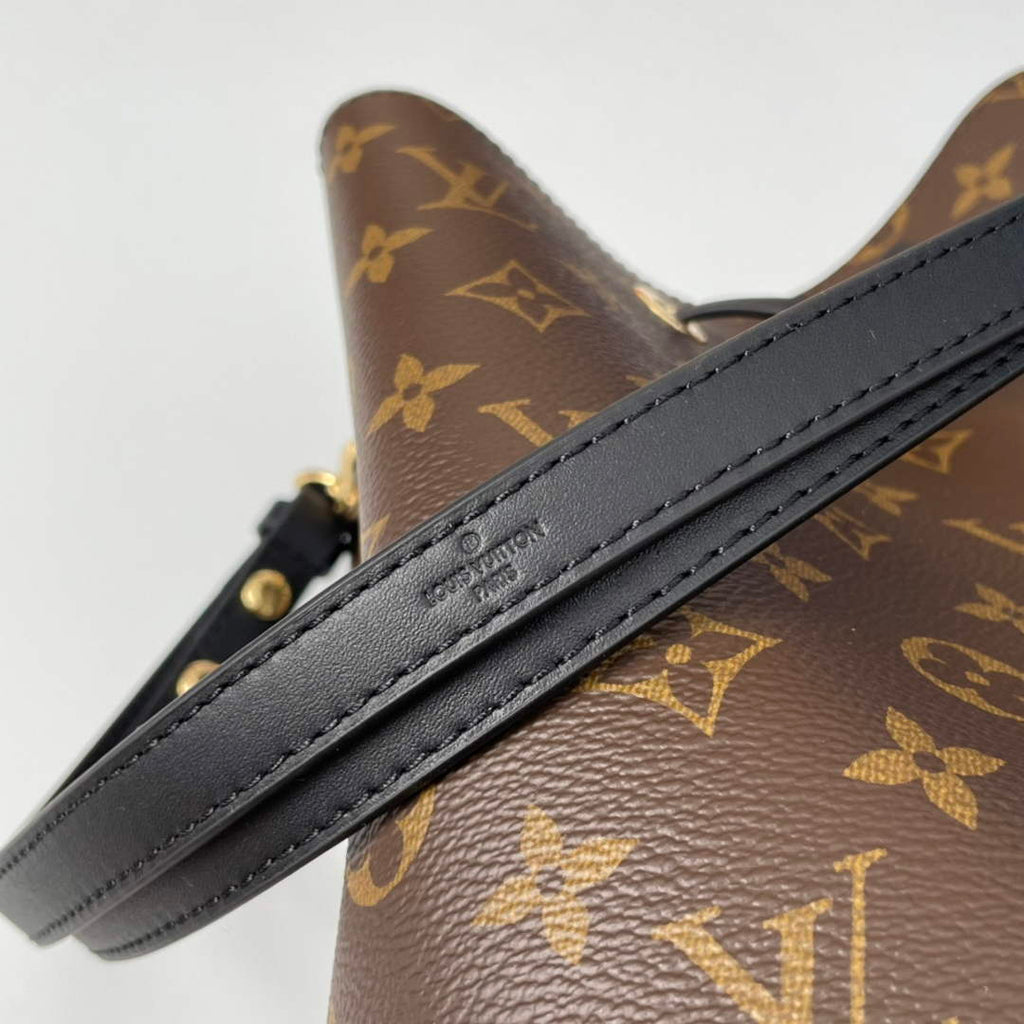 Louis Vuitton M44020 NéoNoé MM Bucket Bag Monogram Black