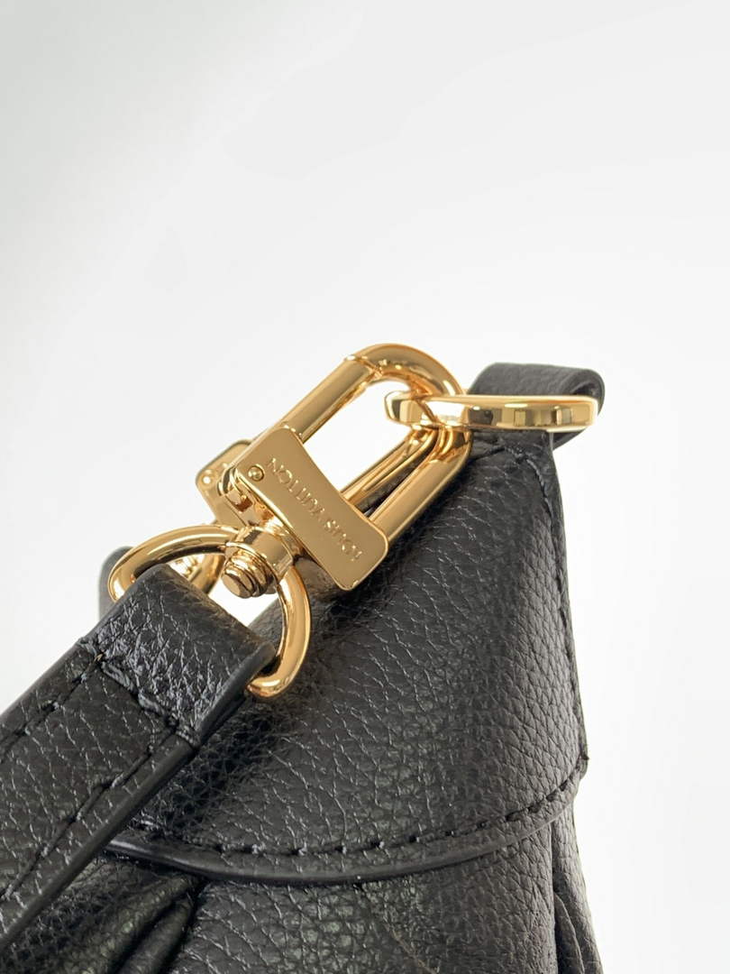 Louis Vuitton M46002 Bagatelle BB Shoulder Bag Leather Black