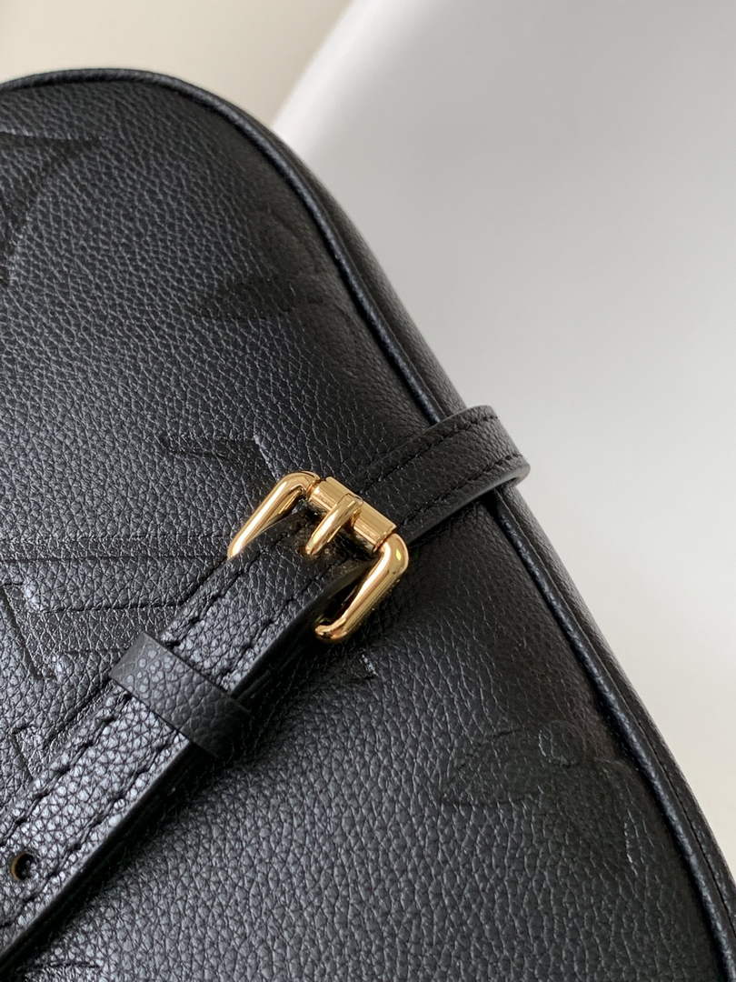 Louis Vuitton M46002 Bagatelle BB Shoulder Bag Leather Black