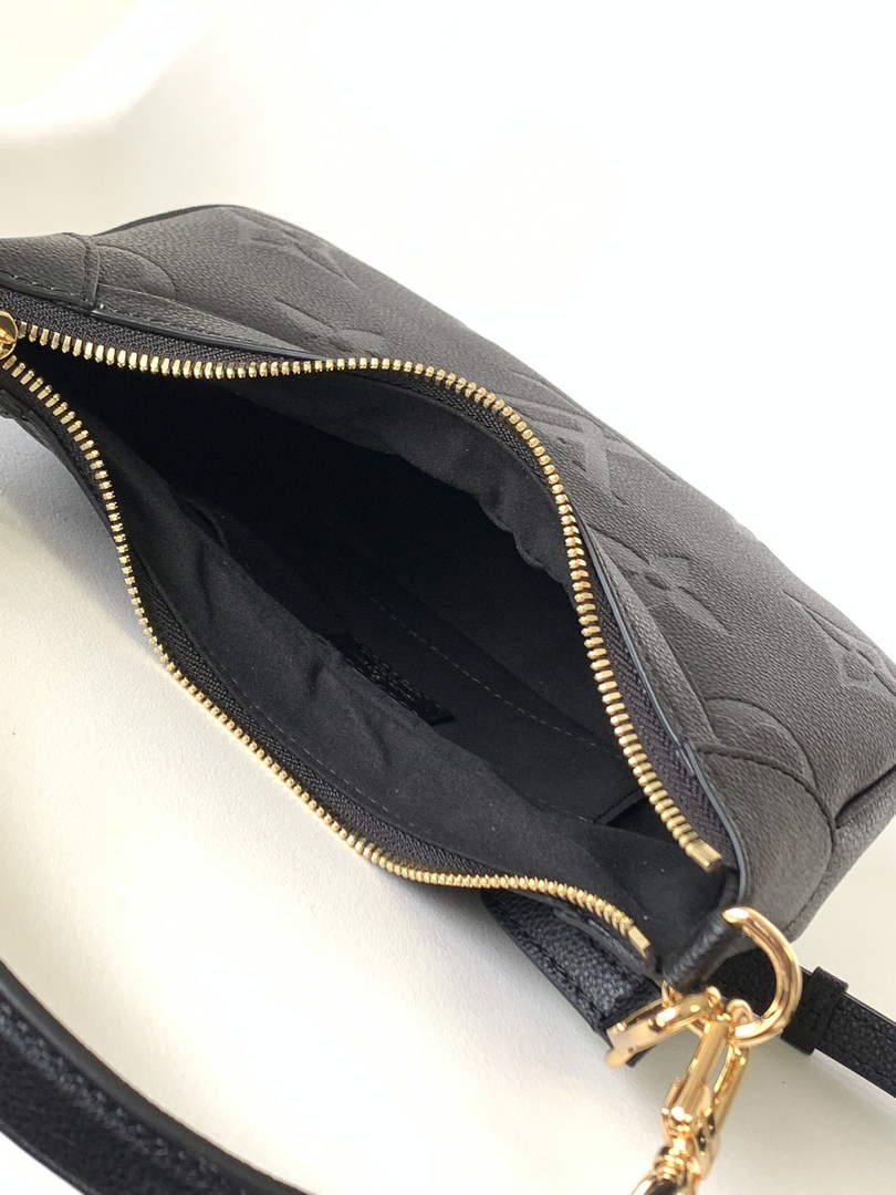Louis Vuitton M46002 Bagatelle BB Shoulder Bag Leather Black
