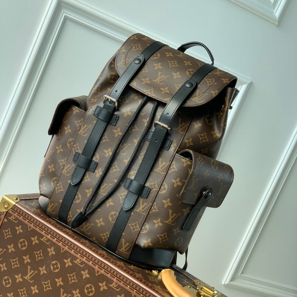 Louis Vuitton M46247 Christopher Backpack PM Monogram Canvas Black - 32 x 39 x 12 cm / Black - View 1
