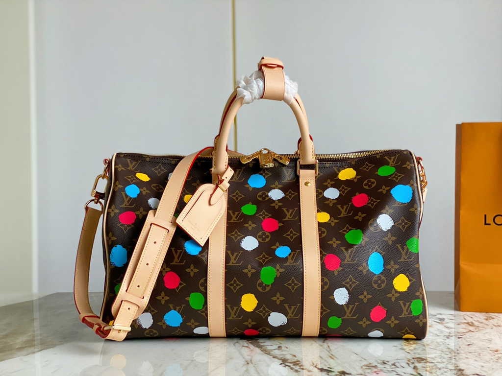 Louis Vuitton M46377 LV x YK Bandoulière Keepall 45 Travel bag Monogram Canvas
