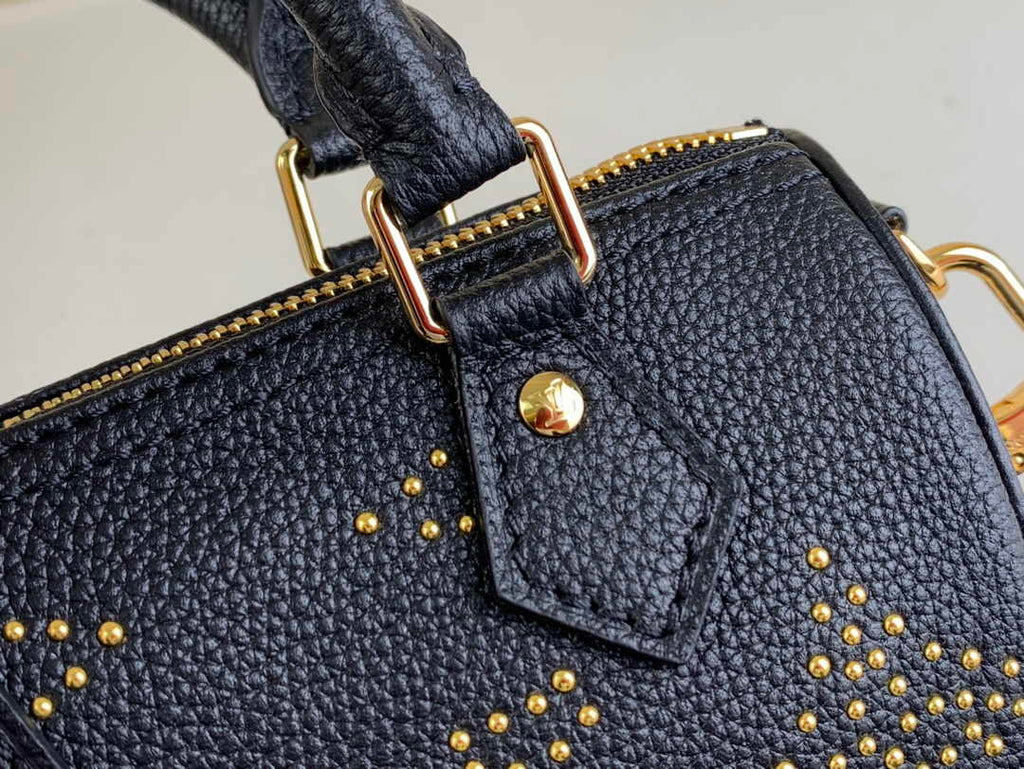 Louis Vuitton M46745 Nano Speedy Monogram Empreinte Leather Black - Default Title - View 7