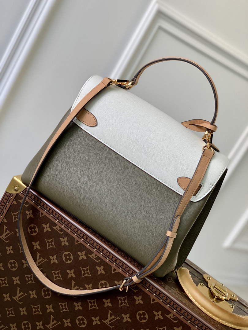 Louis Vuitton M51395 Lockme Ever MM Bag Green Beige