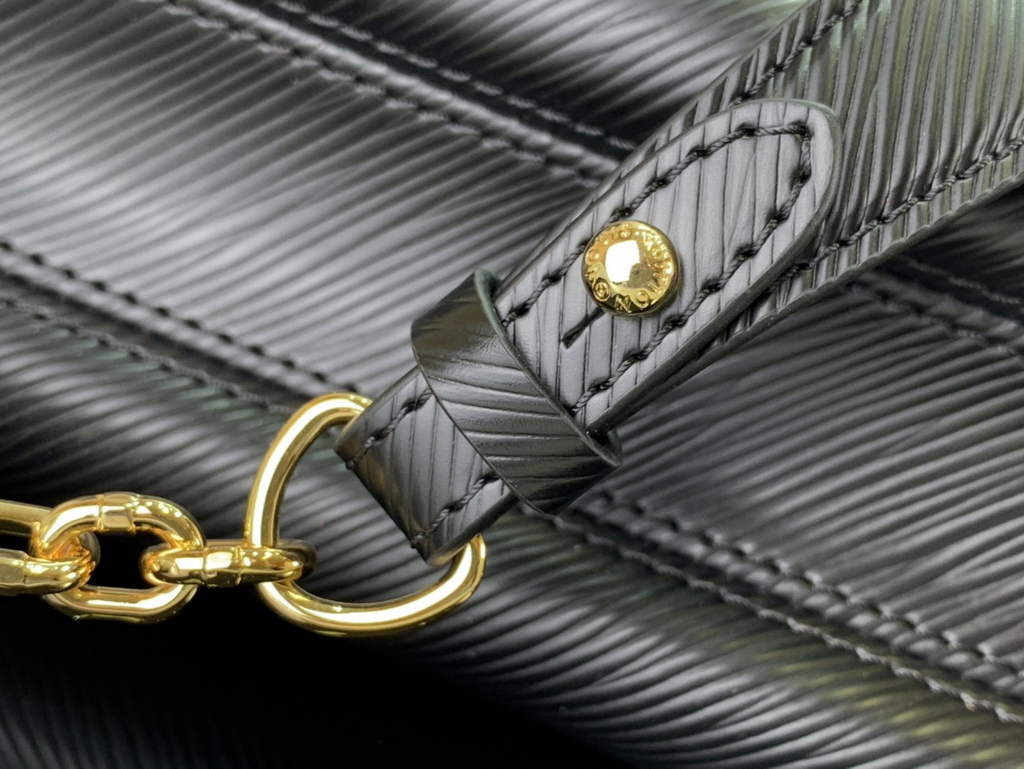Louis Vuitton M54804 Twist MM Bag Epi Leather Black - Default Title - View 7