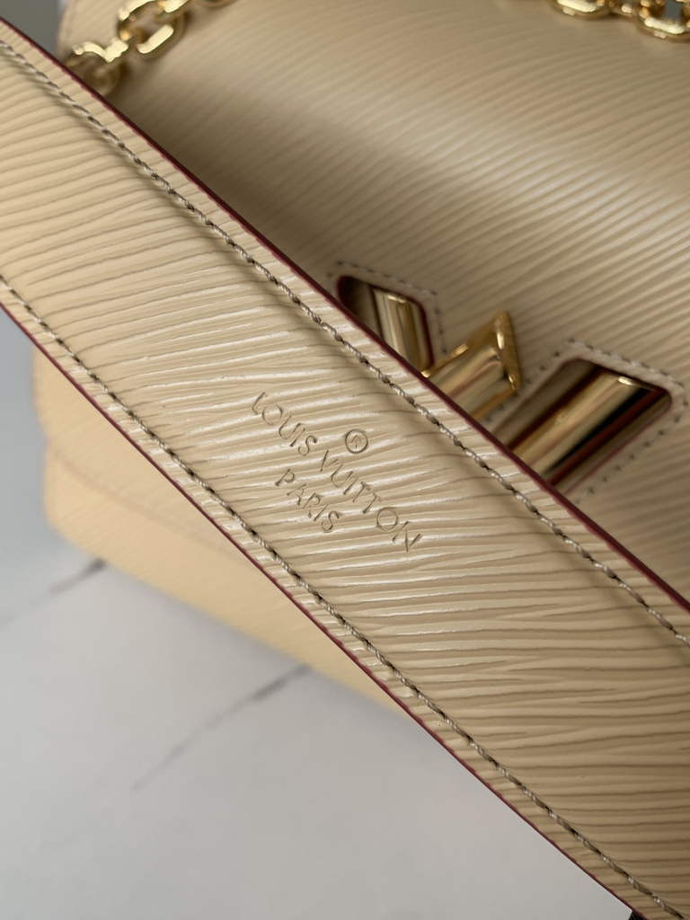 Louis Vuitton M59761 Twist MM Bag Epi Leather Quartz White - Default Title - View 7