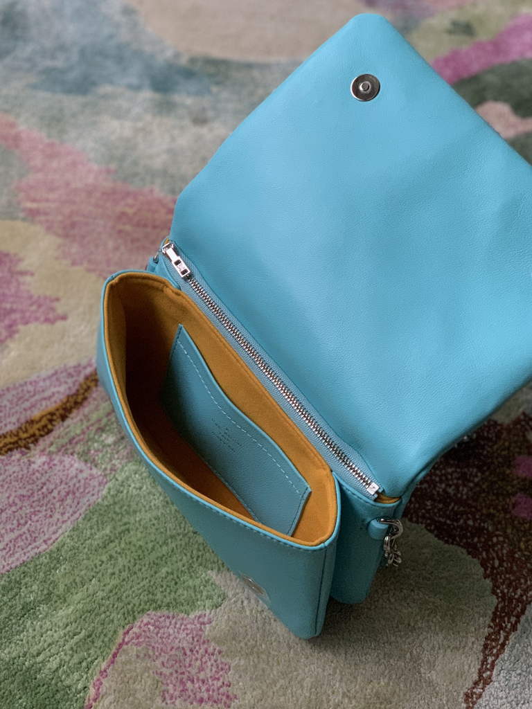 Louis Vuitton M80744 Pochette Coussin Handbag Calfskin M80742 Blue - Default Title - View 8