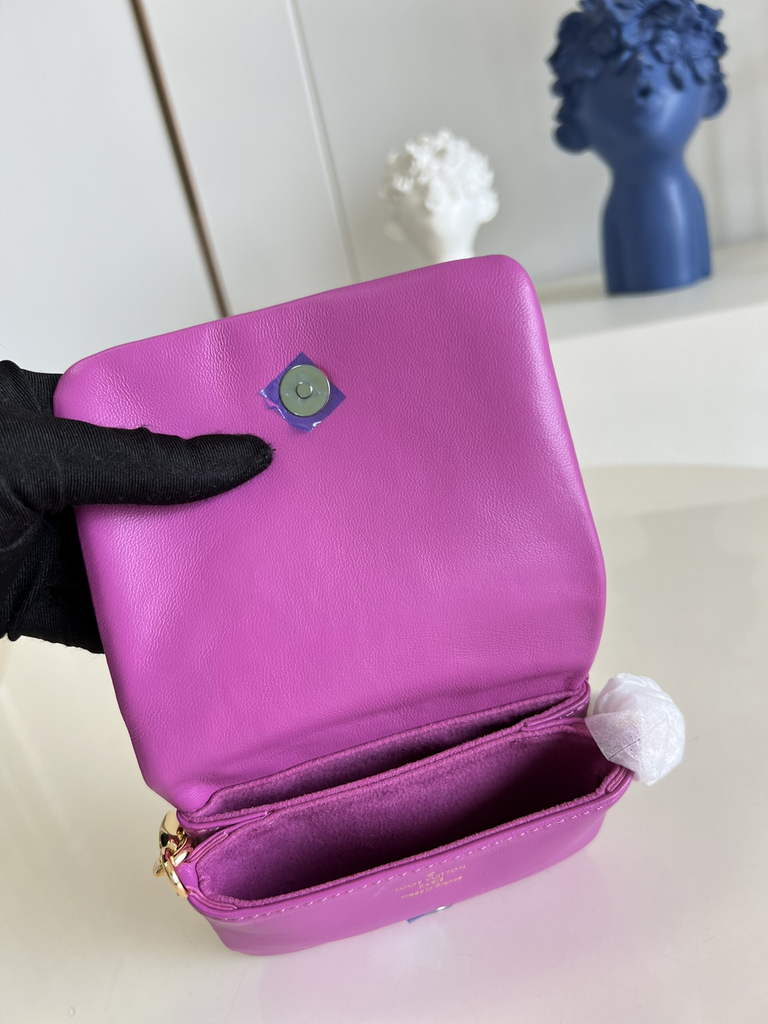 Louis Vuitton M81127 Beltbag Coussin Handbag Calfskin Leather Purple - Default Title - View 8