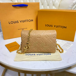 Louis Vuitton M80818 Pochette Coussin Bag Calfskin M80742 Dark Beige - Default Title - View 1