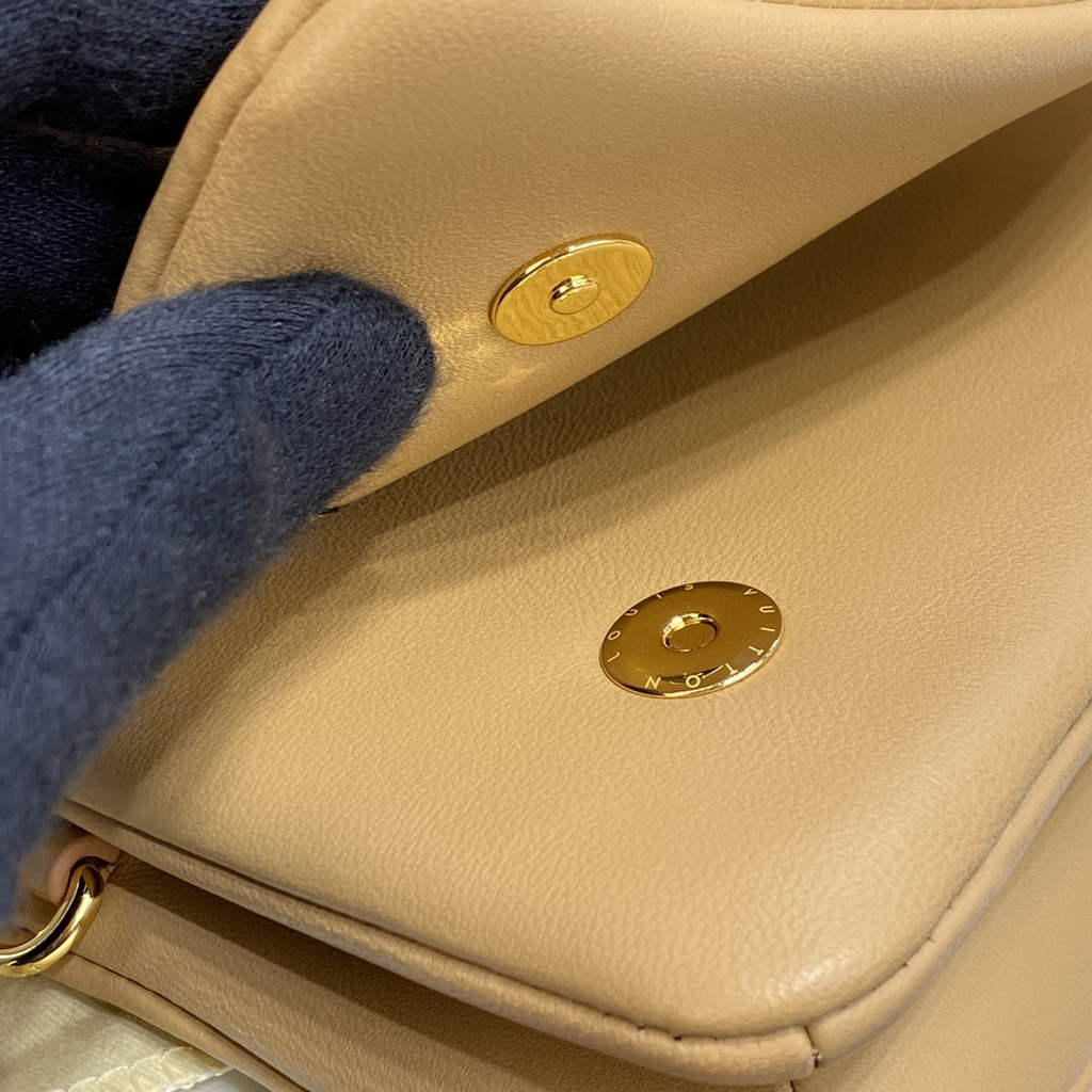 Louis Vuitton M80818 Pochette Coussin Bag Calfskin M80742 Dark Beige - Default Title - View 9