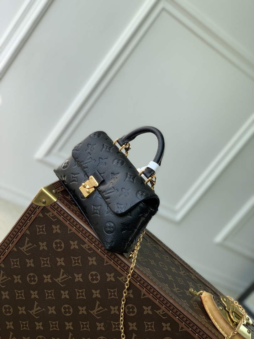 Louis Vuitton Nano Madeleine Bag, M12144 Black Leather - Default Title - View 2