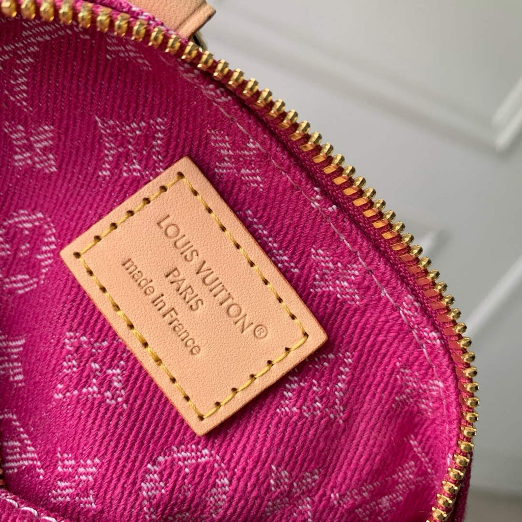 Louis Vuitton Nano Speedy Bag M27603 Fuchsia Denim - Default Title - View 6