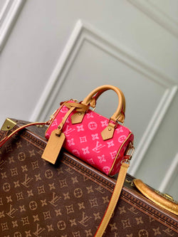 Louis Vuitton Nano Speedy Bag M28322 Monogram Rose Ruban - Default Title - View 1