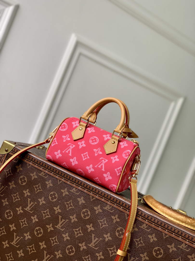 Louis Vuitton Nano Speedy Bag M28322 Monogram Rose Ruban - Default Title - View 3